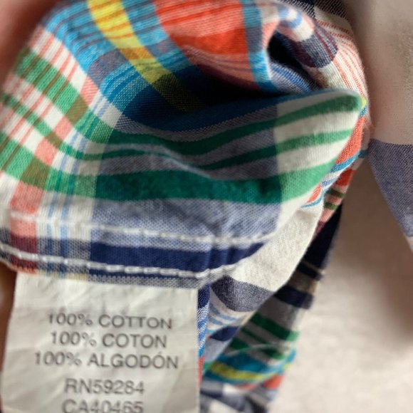 Childrens Place Boys Argyle Sweater, Plaid Button Down Shirt Sz L Set of 2 6480 - Picture 12 of 15